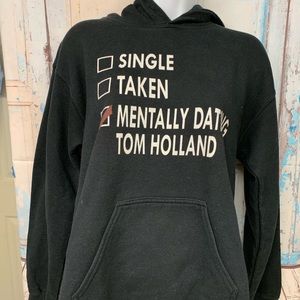 Gildan Black Pull Over Hoodie Sz S